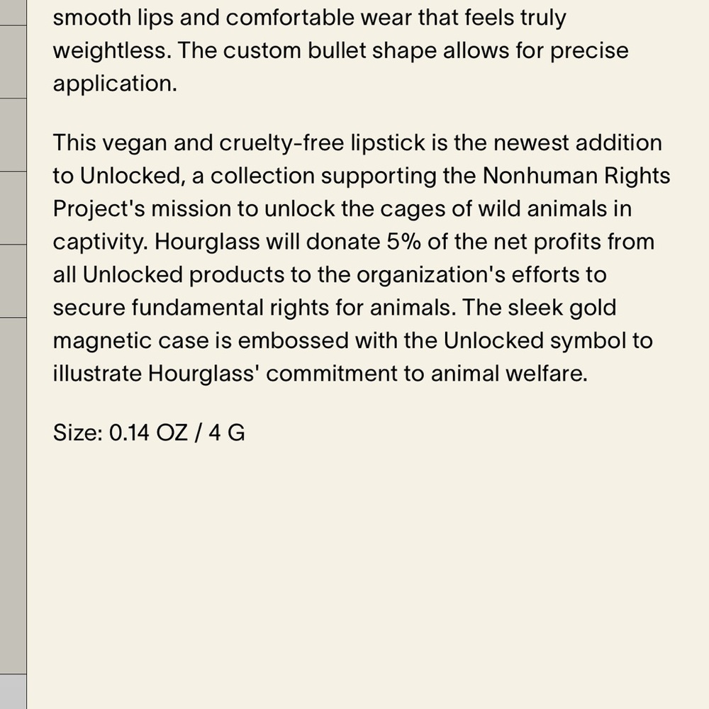 HOURGLASS ‘Oasis’ Unlocked Satin Crème Lipstick - Picture 9 of 9